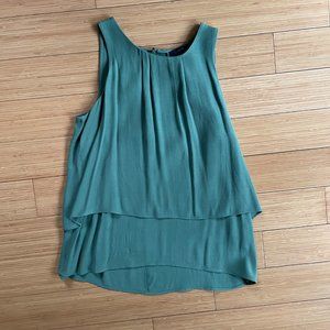 J Crew Dusty Olive Green Layered Tank
